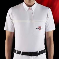 EQUESTRO RIDERTECHNOLOGY HERREN WETTBEWERBS-POLOSHIRT MIT REISSVERSCHLUSS