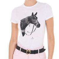 EQUESTRO DAMEN T-SHIRT mit PRINT READY TO THE PARTY 