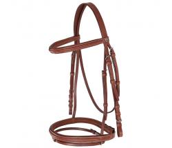 EQUESTRO DECO ENGLISH BRIDLE ITALIENISCHEN LEDER MEXICAN MODELL - 2340