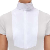 CAVALLERIA TOSCANA TURNIERPOLO DAMEN MIT PLISSÉ AUS JERSEY