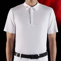 HERREN KURZARM WETTBEWERBS-POLOSHIRT EQUESTRO RIDERTECHNOLOGY