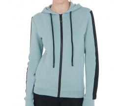 EQUESTRO HOODIE AUS FLEECE-BAUMWOLLE FÜR DAMEN - 9861