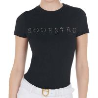 T-SHIRT EQUESTRO DAMEN MIT GLÄNZENDER SCHRIFT