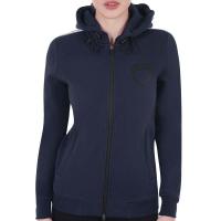 EQUESTRO DAMEN-KAPUZENPULLOVER AUS BAUMWOLL-FLEECE