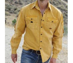 AUSTRALIAN SHIRT UNISEXSEGELTUCH LANGARM MUSTARD - 4055