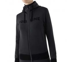 EQUILINE DAMEN-KAPUZENPULLOVER MIT REISSVERSCHLUSS UND SAMTBAND - 9232